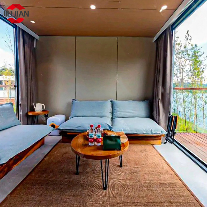 20 FT Space Capsule House Japanese Pod Hotel with Glass Wall