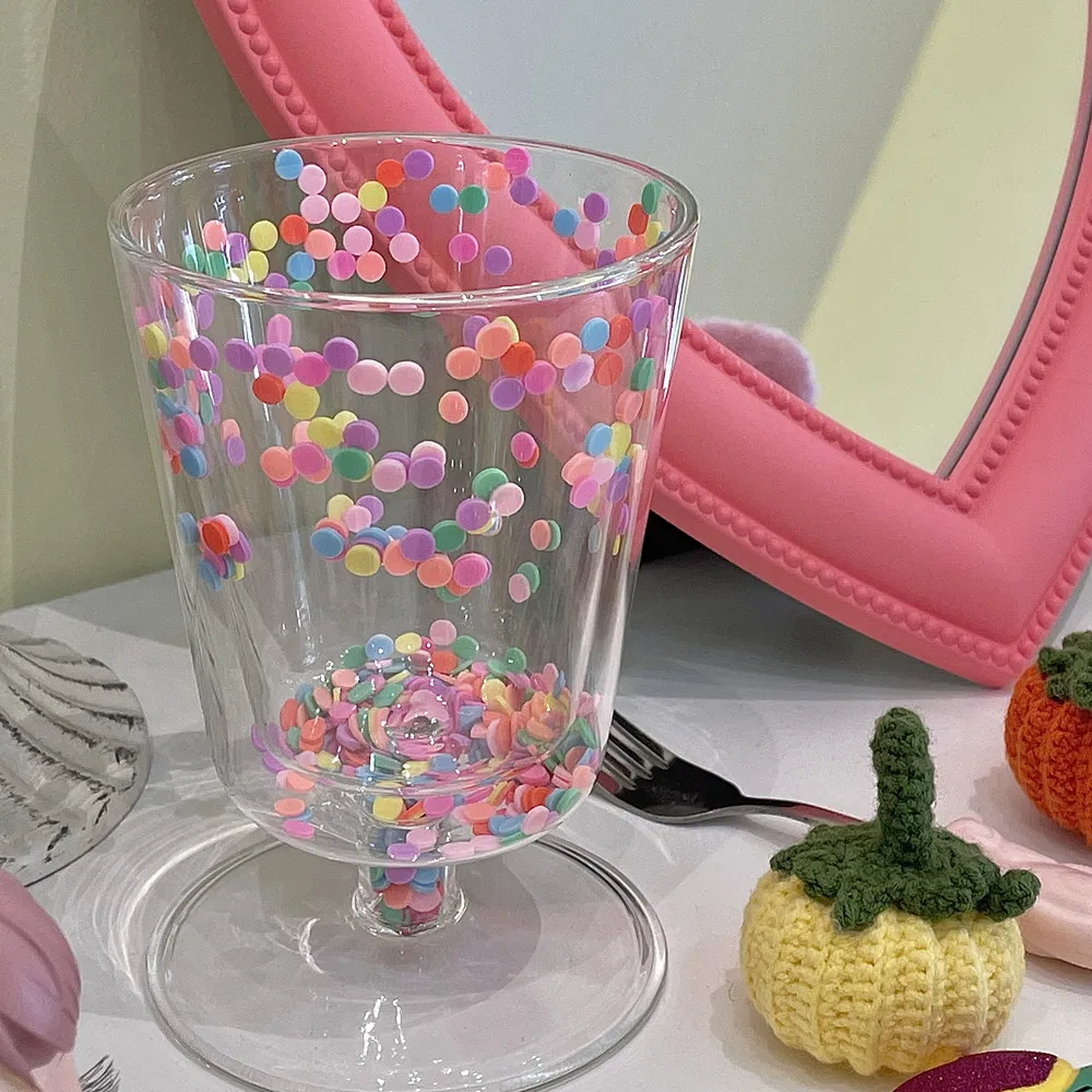 Double Wall Glasses Champagne Flutes Colorful Bobo Goblet Bubble Wine Tulip Light up Cocktail Wedding Party Glass