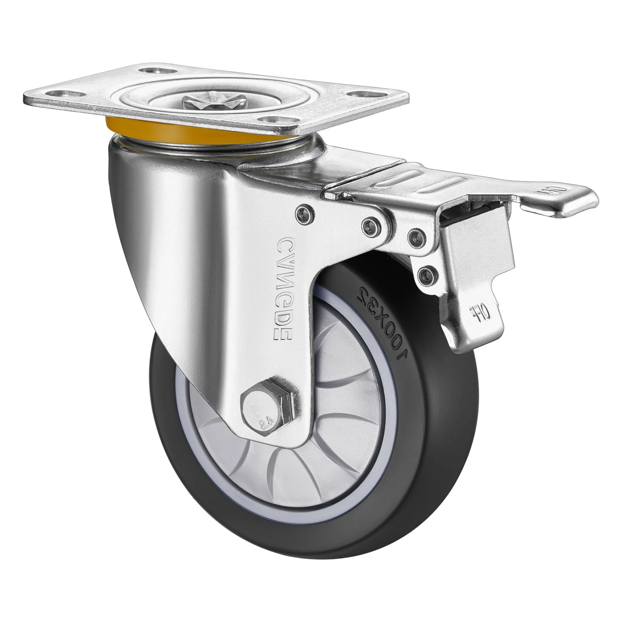 Medium Screw Foot Wheel for Heavy-Duty Supermarket Carts