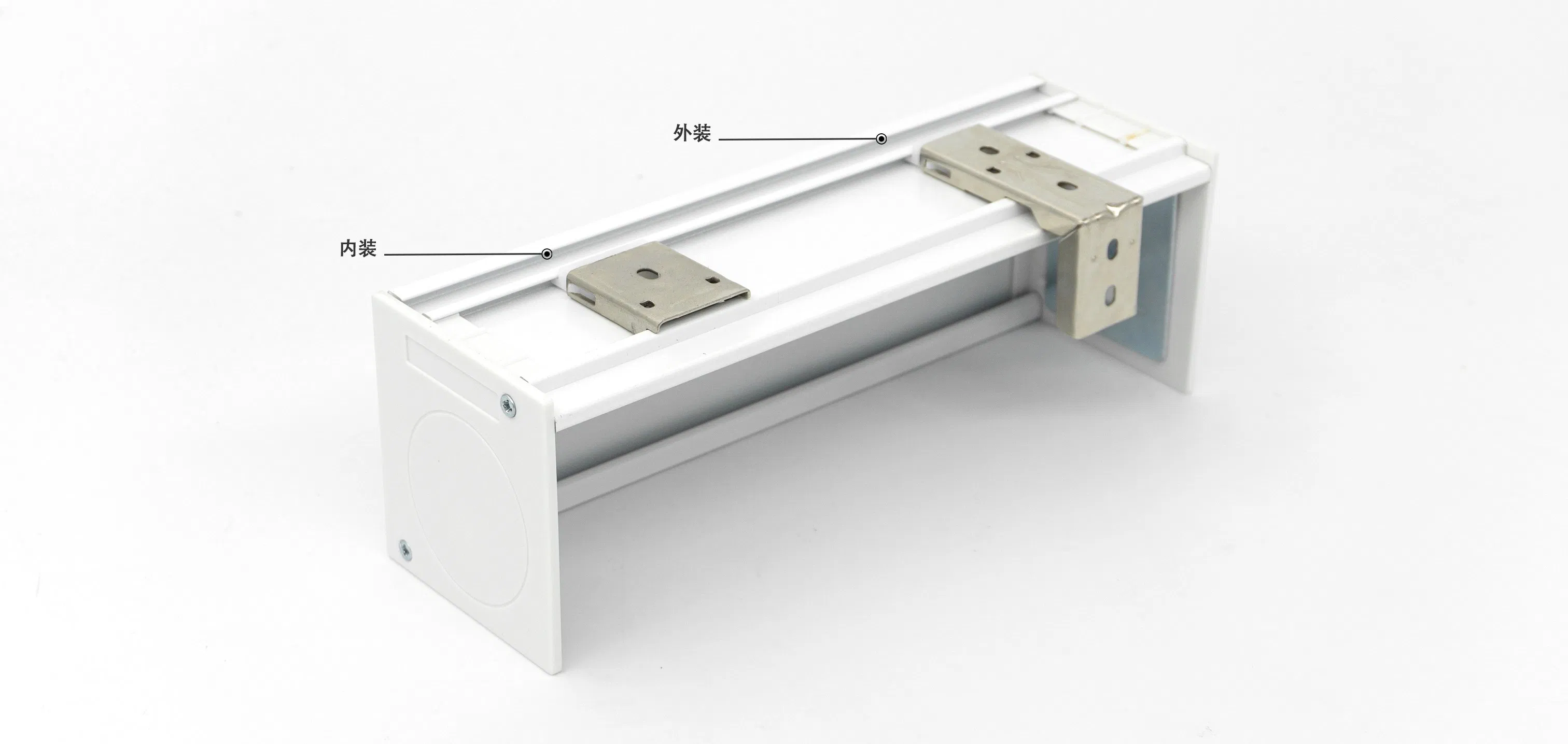 Factory Wholesale Roller Blind Thick Top Cover Aluminum Cassette for Zebra Roller Shades Cover