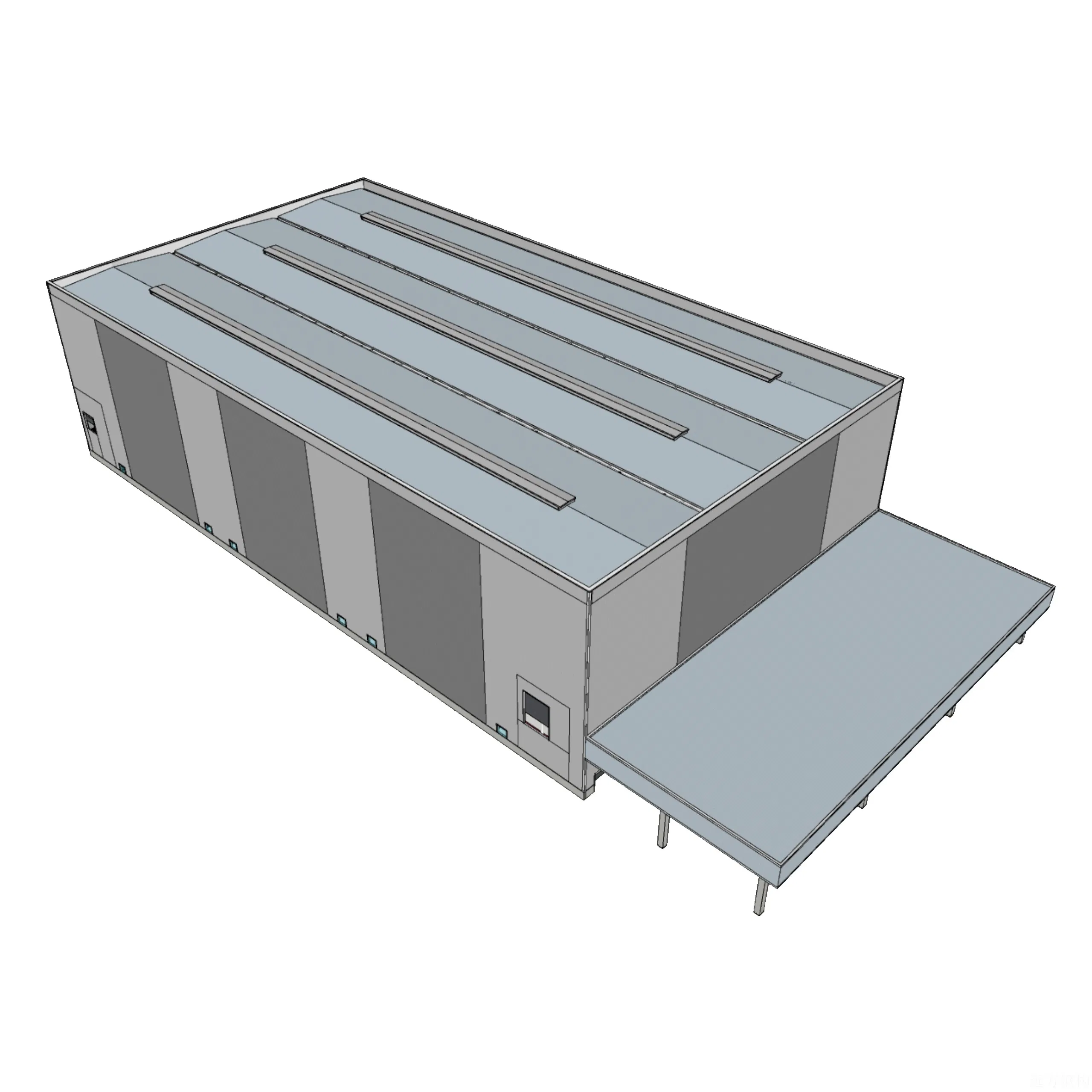 China New Modern Wholesale Construction Material of Middle Size Light Steel Structure for Production