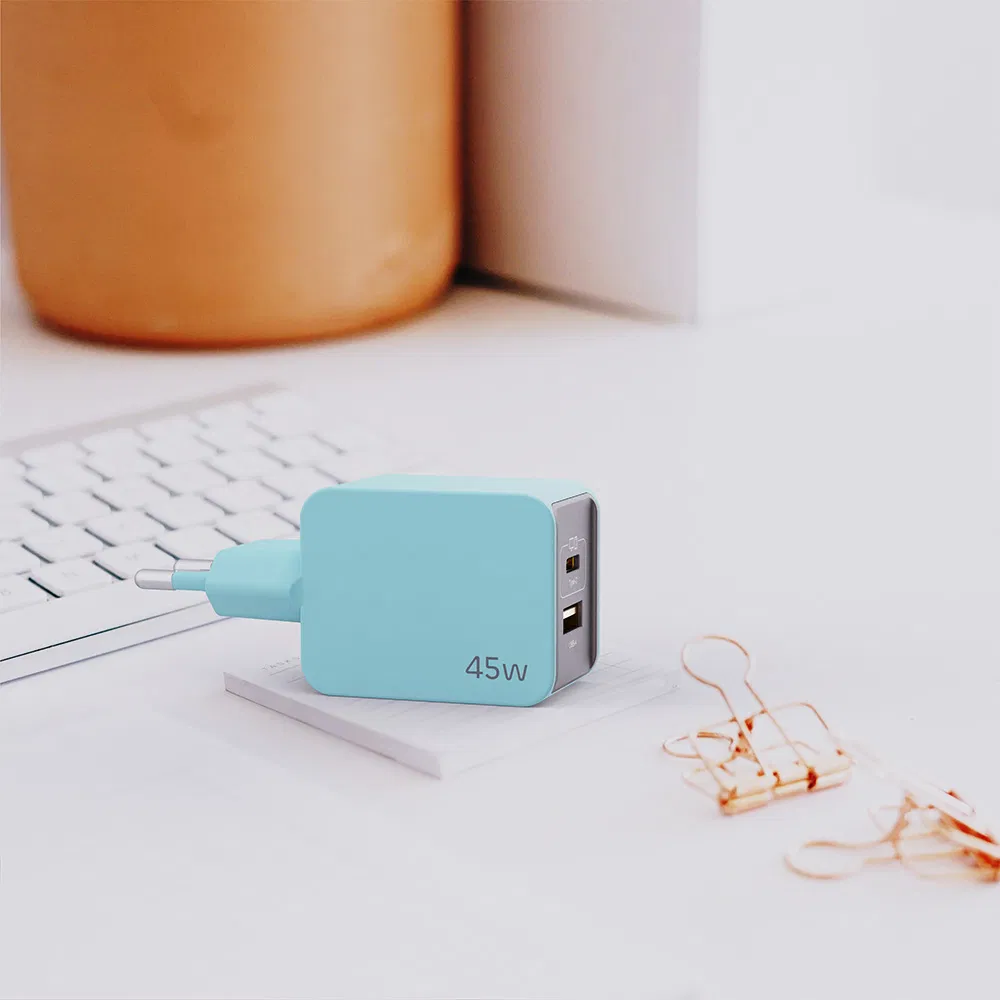 Ue High Quality 45W Chargers Travel Portable EU Plug USB Type-C Pd3.0/QC3.0/PPS Android Phone Adapter Charger for Samsung Honor