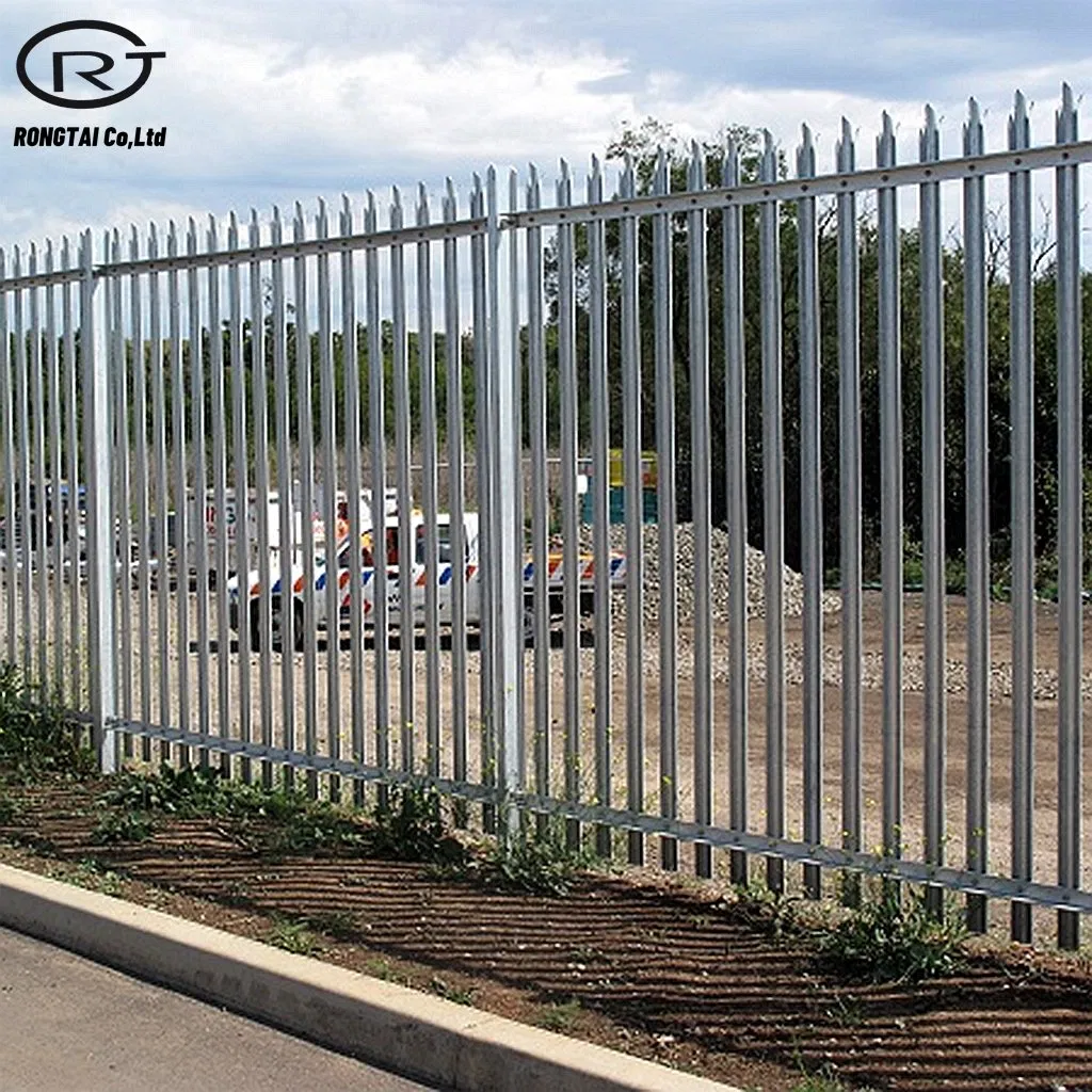 Plastic Steel Fence Steel Picket Fence Spear Tops Fence Outdoor Steel Fence