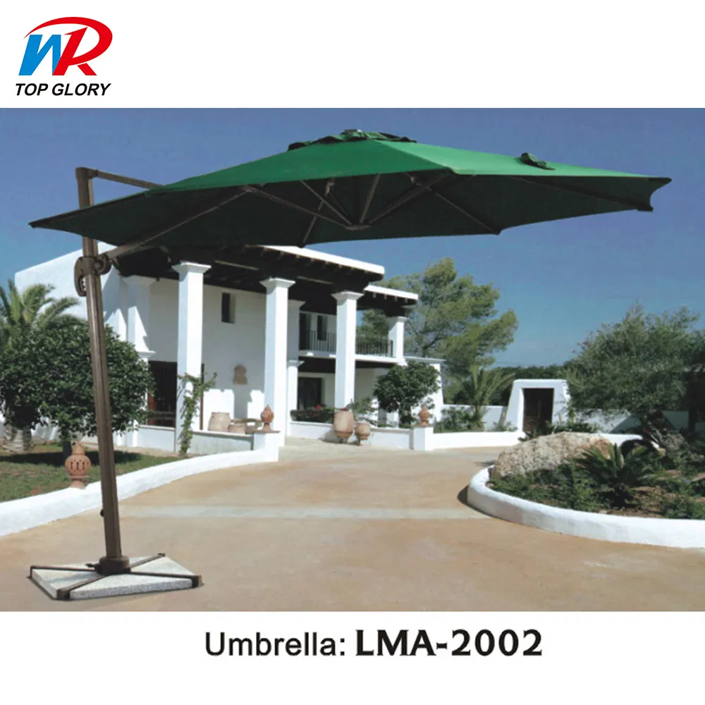 Aluminum Alloy Outdoor Double Curved Roma Umbrella