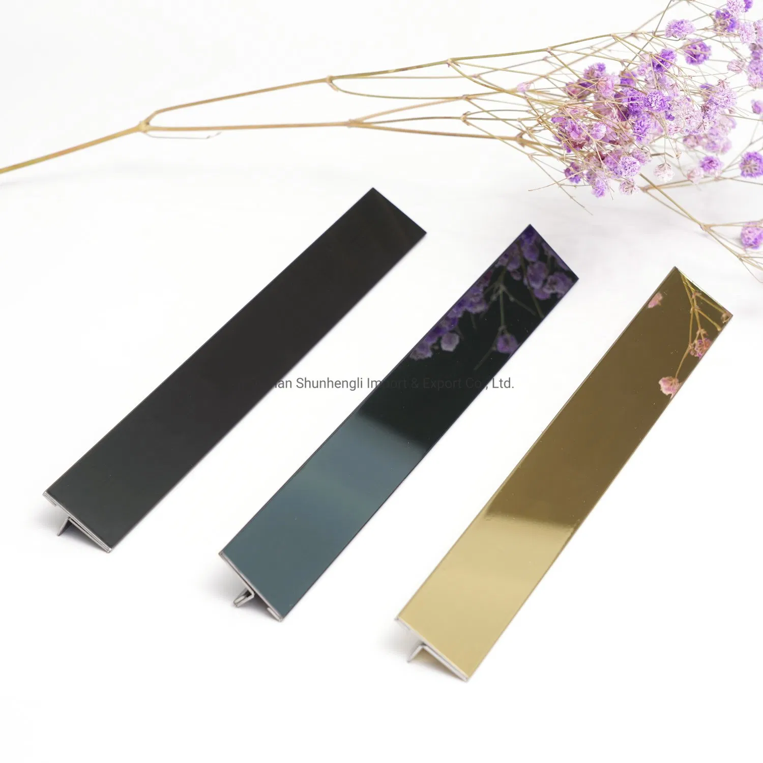 Customized T10 T15 T20 Inlay Stainless Steel Brass T Shape Profile Gold Metal Tile Trim