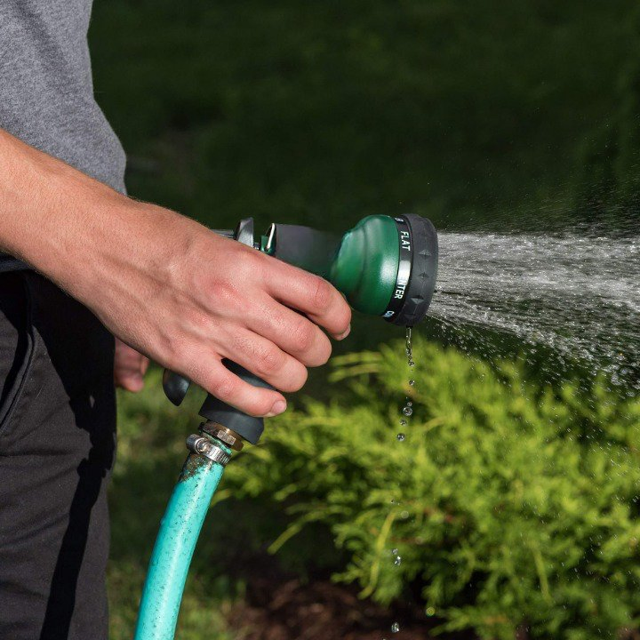 Nozzle Heavy Duty 7 Adjustable Watering Patterns Slip Resistant ABS Water Spray