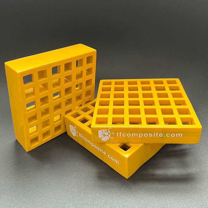 FRP Moulded Grating M1938 Concave Surface FRP Grating for Stairways Platform and Decking Marine Applications Chemical Plants Piping and Conduit Systems