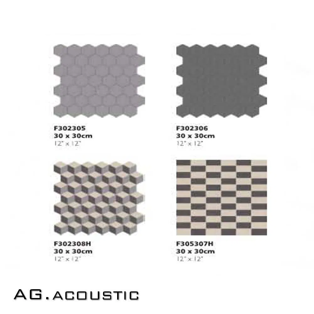 AG. Acoustic Interior Wall Flooring Decoration Porcelain Glazing Mosaic Tiles