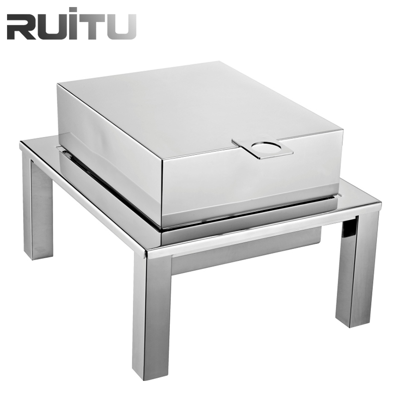 Hotel Amenities Banquet Supply Hydraulic Cover Small Wedding Chef Set Arabic Design Cheffing Dish Stainless Steel Food Warmer Golden Buffet Chefing Dish