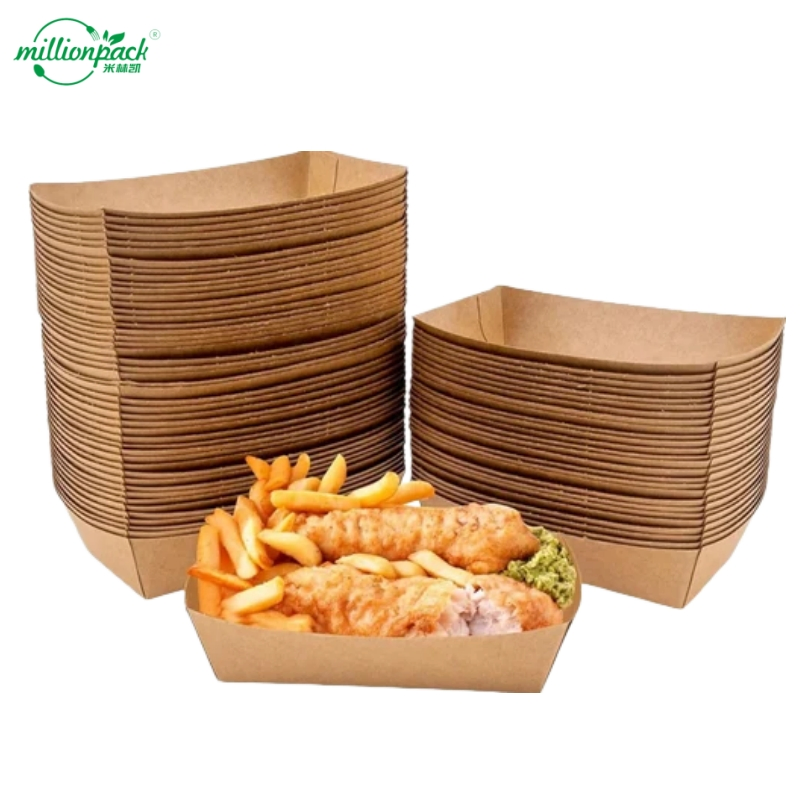 Recycled Content Tray for Environmentally Responsible Food Service Operations