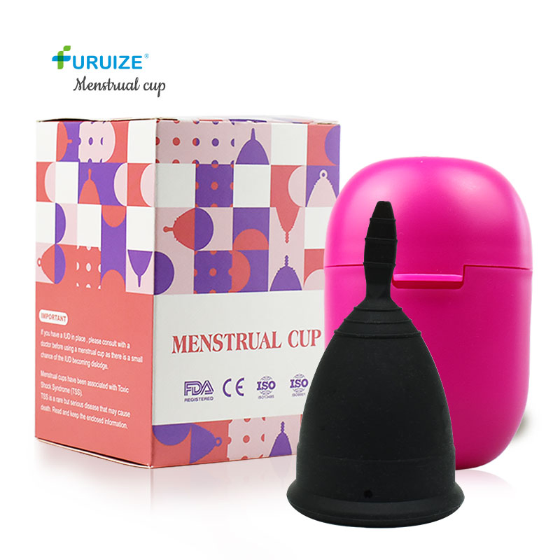 Furuize High Quality Feminine Period Menstrual Cup Medical Silicone Reusable OEM Packaging