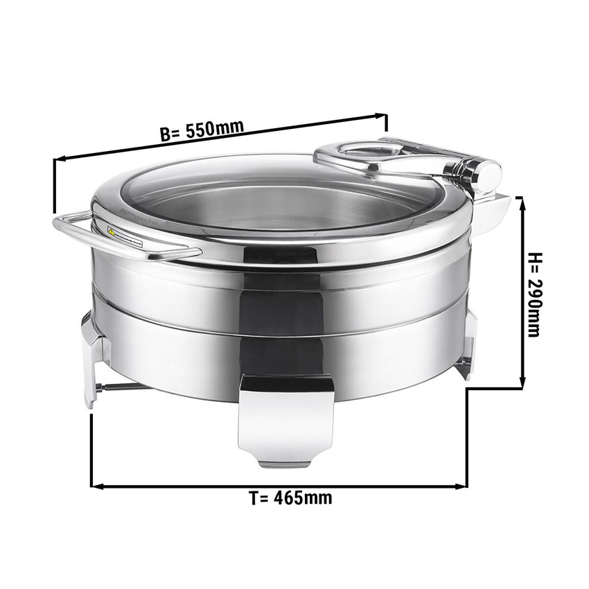 Restaurant Chafing Dish Round Food Warmer with Lid Chaffing Dish Buffet Food Warmer