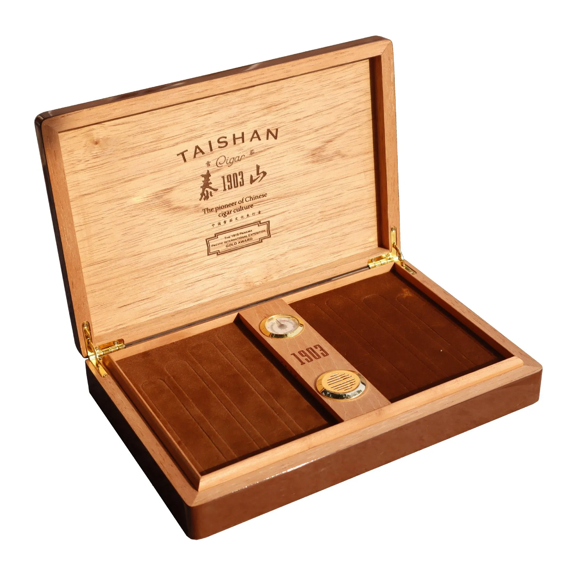 High-Quality Custom Painting Camphorwood Cigar Humidor Box
