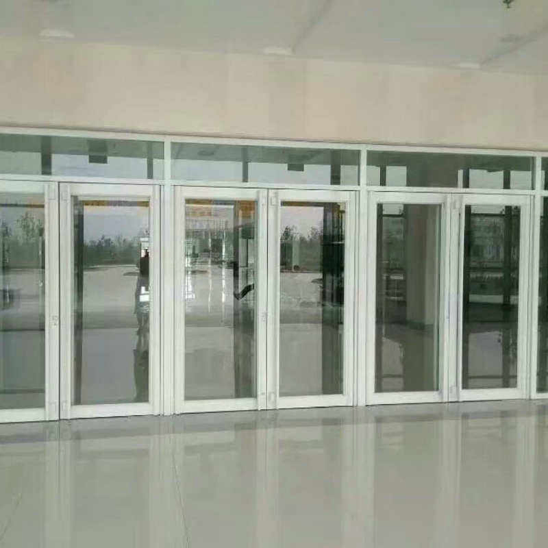 Aluminium Alloy Double Glass Entrance Swing Door