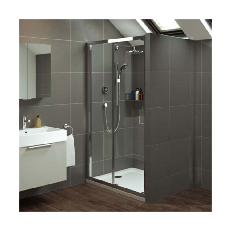 Bathroom Shower Room Frosted Glass Enclosure Swing Door