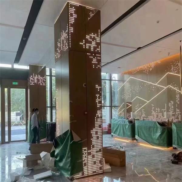 Custom Carved Aluminum Column Cladding Panels - Manufacturer for Decorative Curtain Walls & Engineering Construction