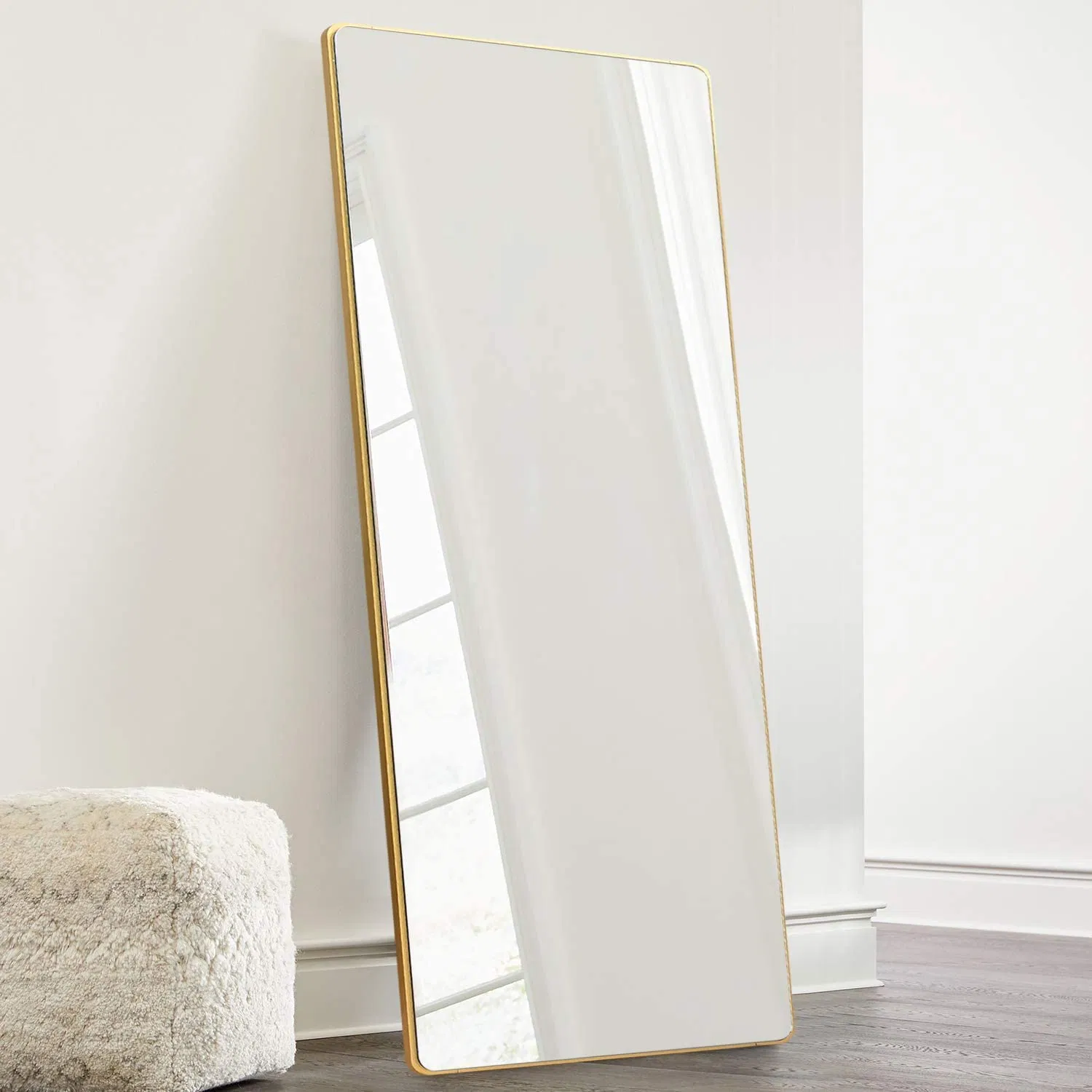 Rectangle Wall Hanging Leaning Vanity Framed Standing Floor Miroir Home Bedroom Decor Full Length Dressing Mirror