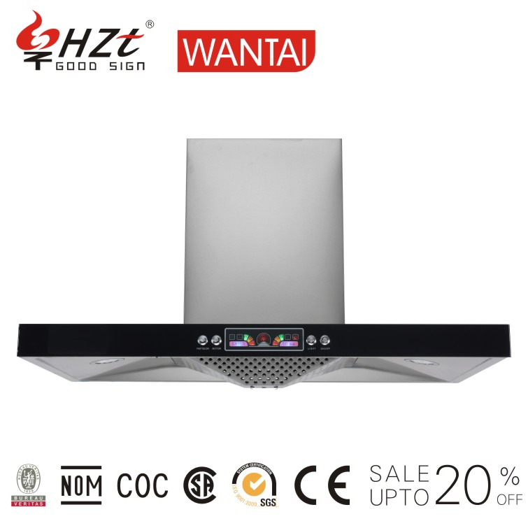 T Shape Range Hood Kitchen Appliance Ss Touch Control 60cm