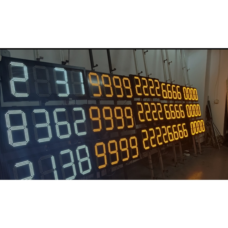 Large 24 Inch 7 Segment LED Hot Selling LED Display 4digit 7 Segment LED Display for Gas Station Signs