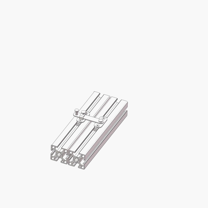 Aluminium Profiles 304 Stainless Steel Material Rotary Latch Padlock 30A