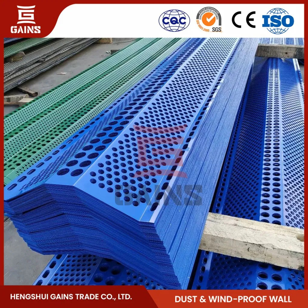 Gains High Quality FRP Wind Dust Proof Wall Fabricators Wind Dust Controlling Wall/Screen China Wind Dust Controlling Wall/Screen/Fence