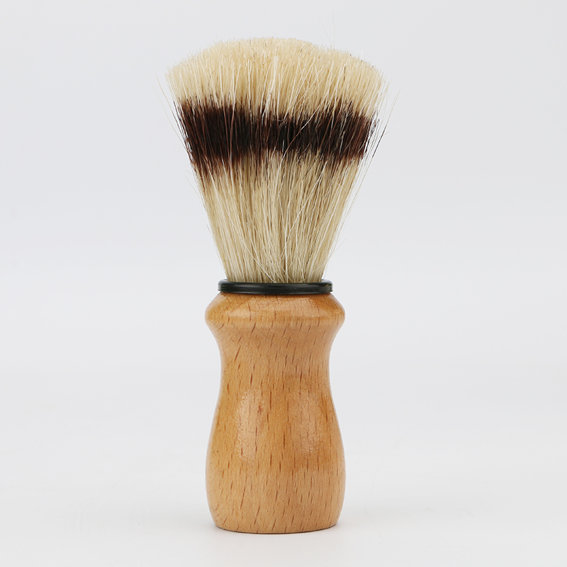 D810 Cheaper Hair Salon Tool, Barber Use Horse Hair Beech Natural Wood Handle Shaving Brush
