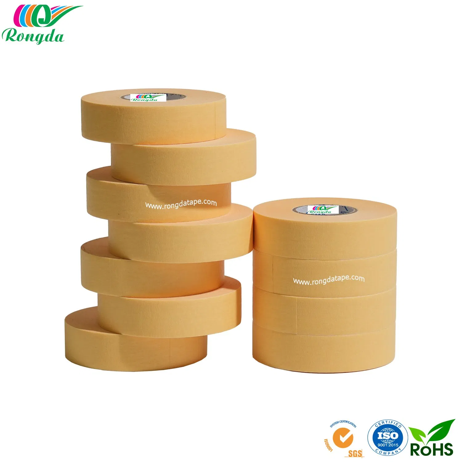 Painters Tape for Car Paint Yellow No Residue Automotive Masking Tape for Automotive Paint - Heat Resistant for Paint Booth