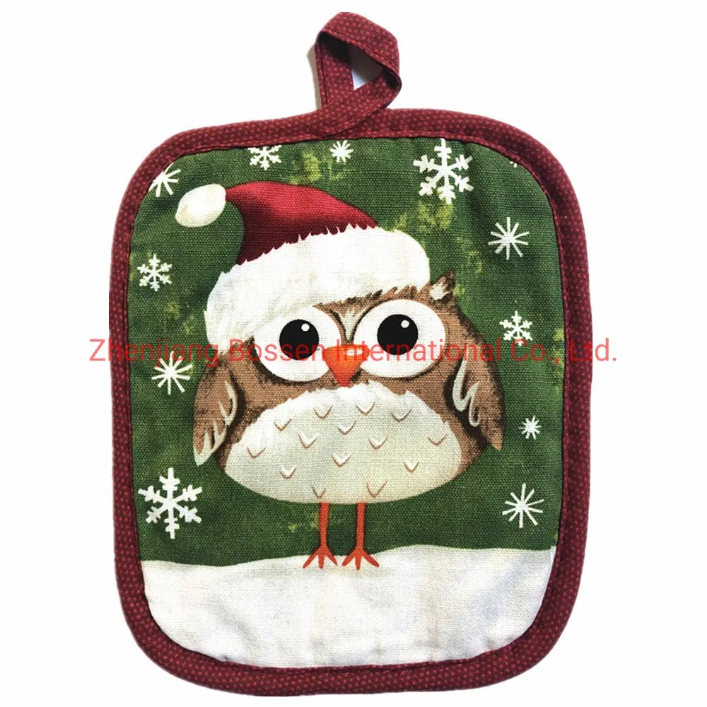 Custom Print Polyester Cotton Pot Holder Mat
