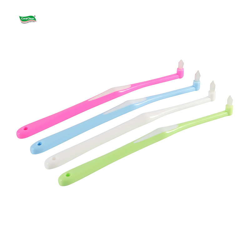 Manufacturer Wholesale Ortho Toothbrush Dental Multicolor Tooth Brush Adult Orthodontic End Tufted Toothbrush Single Tuft Oral Care Toothbrush Hotel Travel