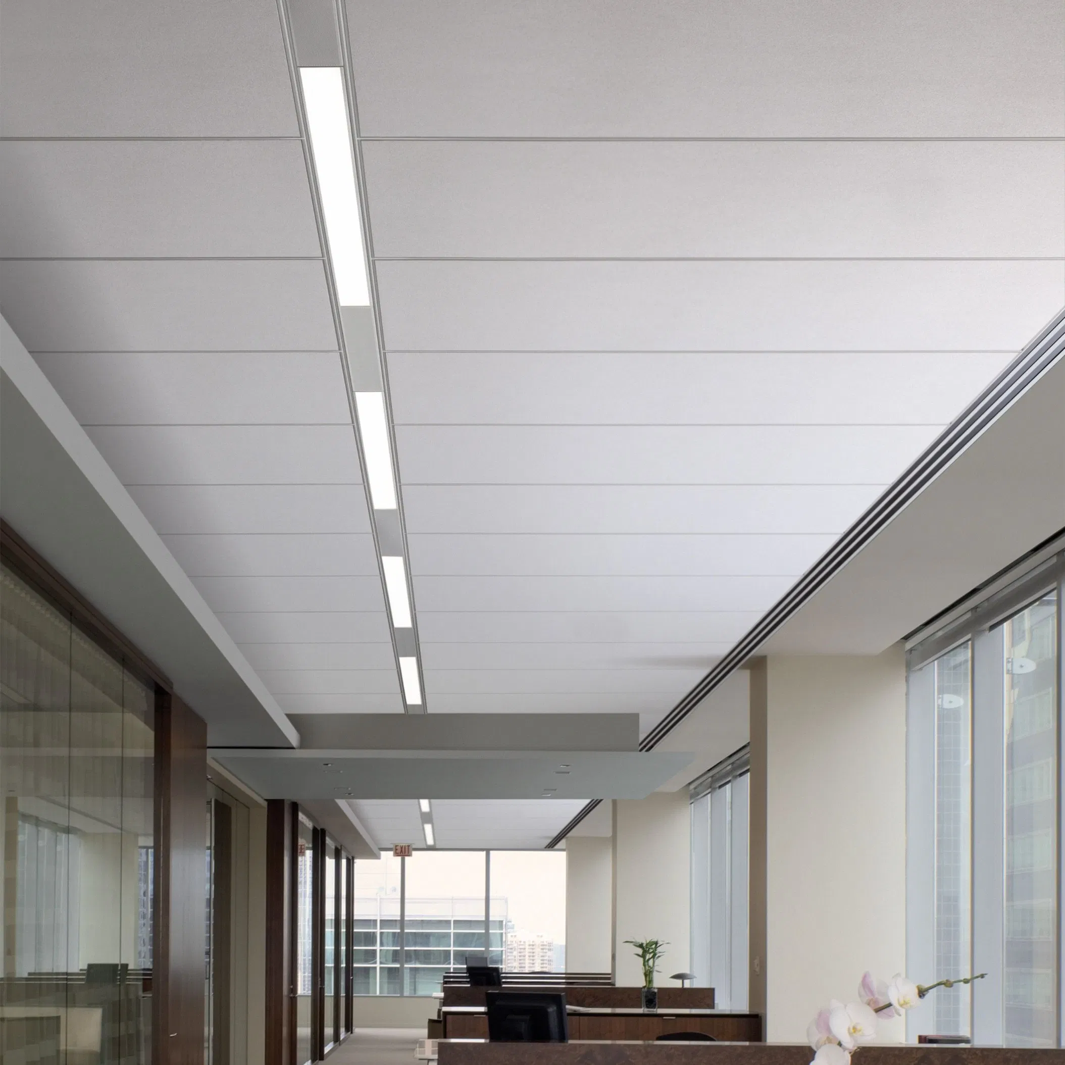 Shandong Huamei Fiberglass Ceiling Panels with Sound Absorbtion