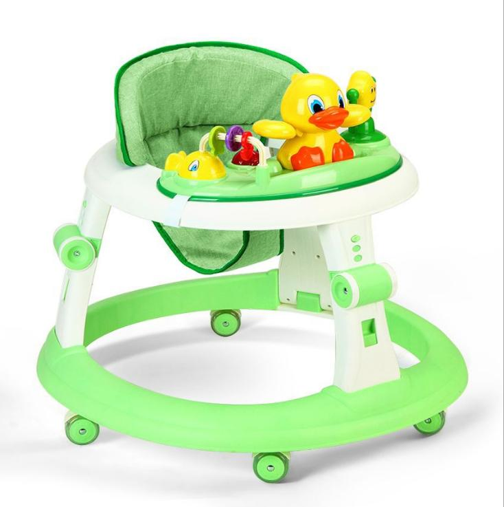 Infant Baby Child Early Learning Walker Music Light Anti-Rollover Walker