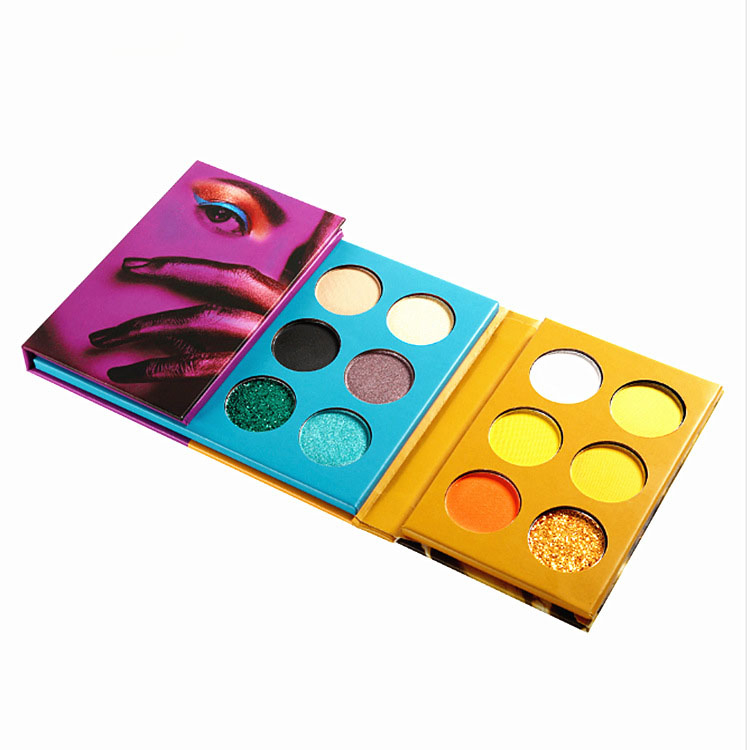Private Logo 24-Color Double-Door Folding Glitter Pearly Matte Earth Color Eyeshadow Palette