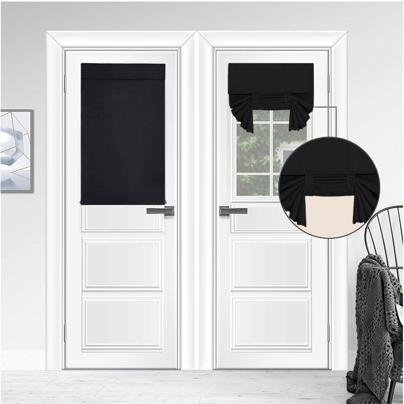 New Type of Blackout Curtain, Self-Adhesive Door Curtain Without Perforating, Glass Blackout Curtain
