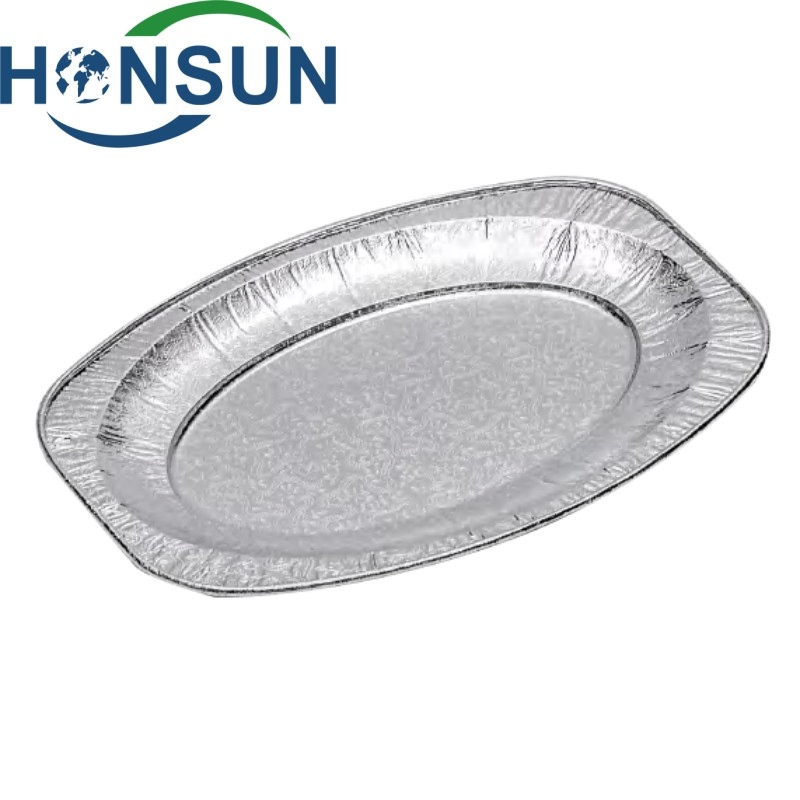 Disposable Thickened Tinfoil Box Aluminum Foil Fish Buffet Plate