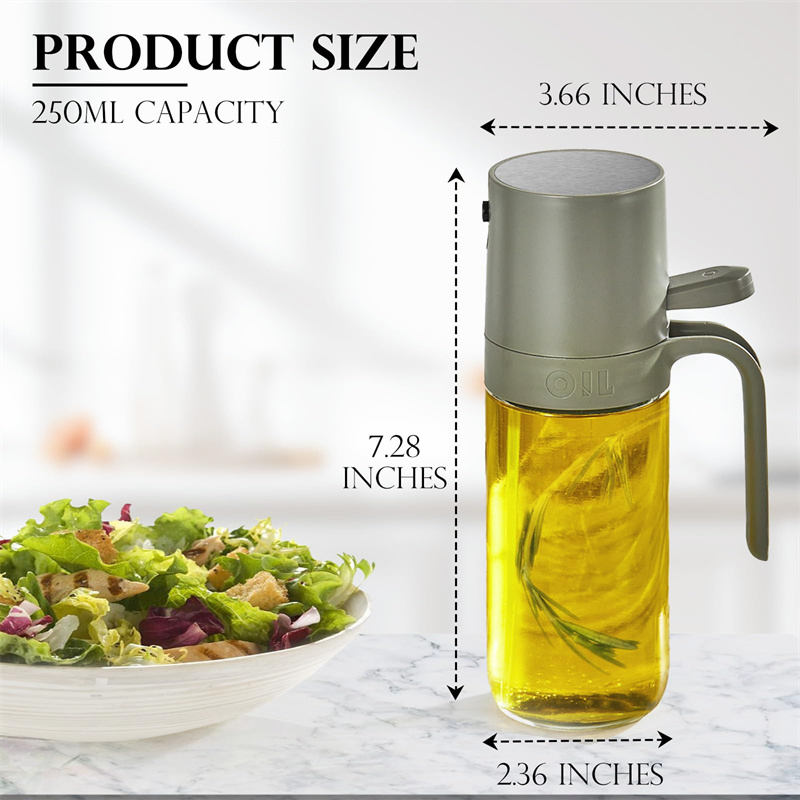 250ml Oil Spritzer Olive Oil Sprayer for Cooking Versatile Olive Oil Spray Bottle