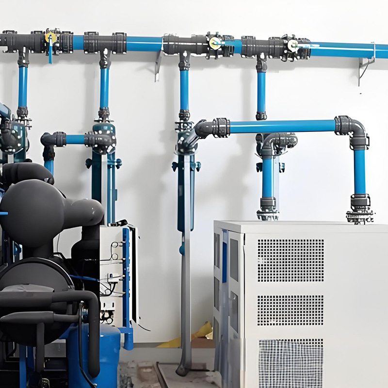 DN20-DN63 Round Aluminum Compressed Air Pipe Aluminum Pipe for Compressed Air