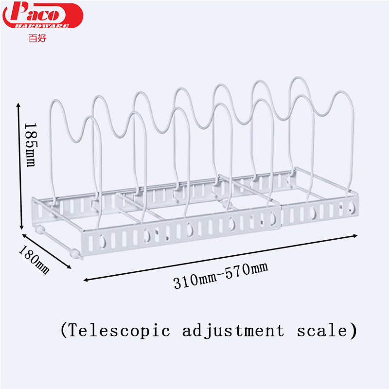 Adjustable Dividers Kitchen Wire Storage Shelf