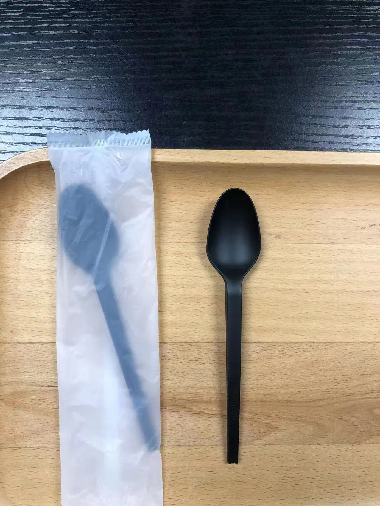 PLA Disposable Dessert Spoon Custom Shape Spoon