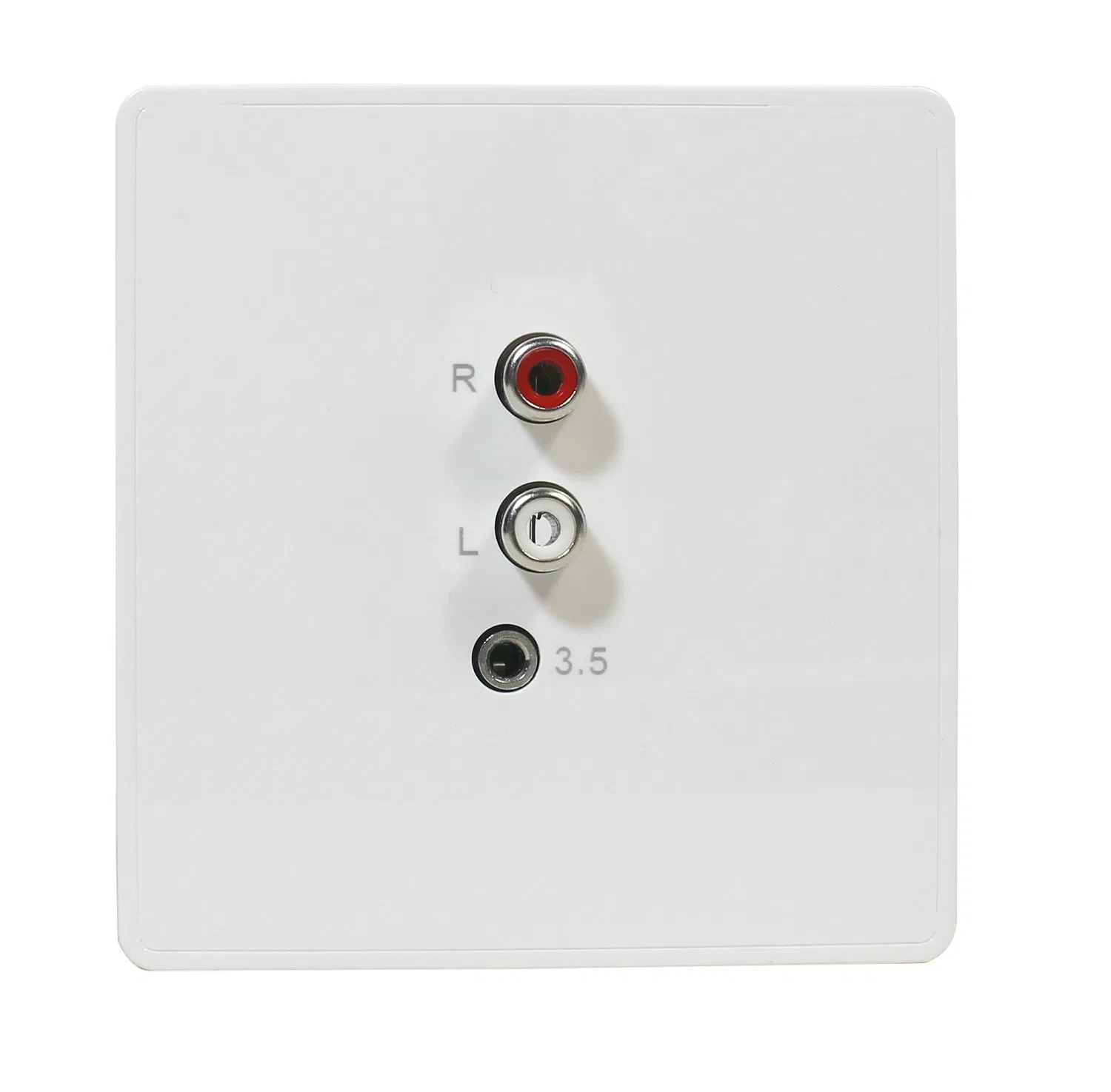 Stereo Wall Input Panel with Aux & 3.5mm Jack for Smart Home Audio/Whole-House Music Systems