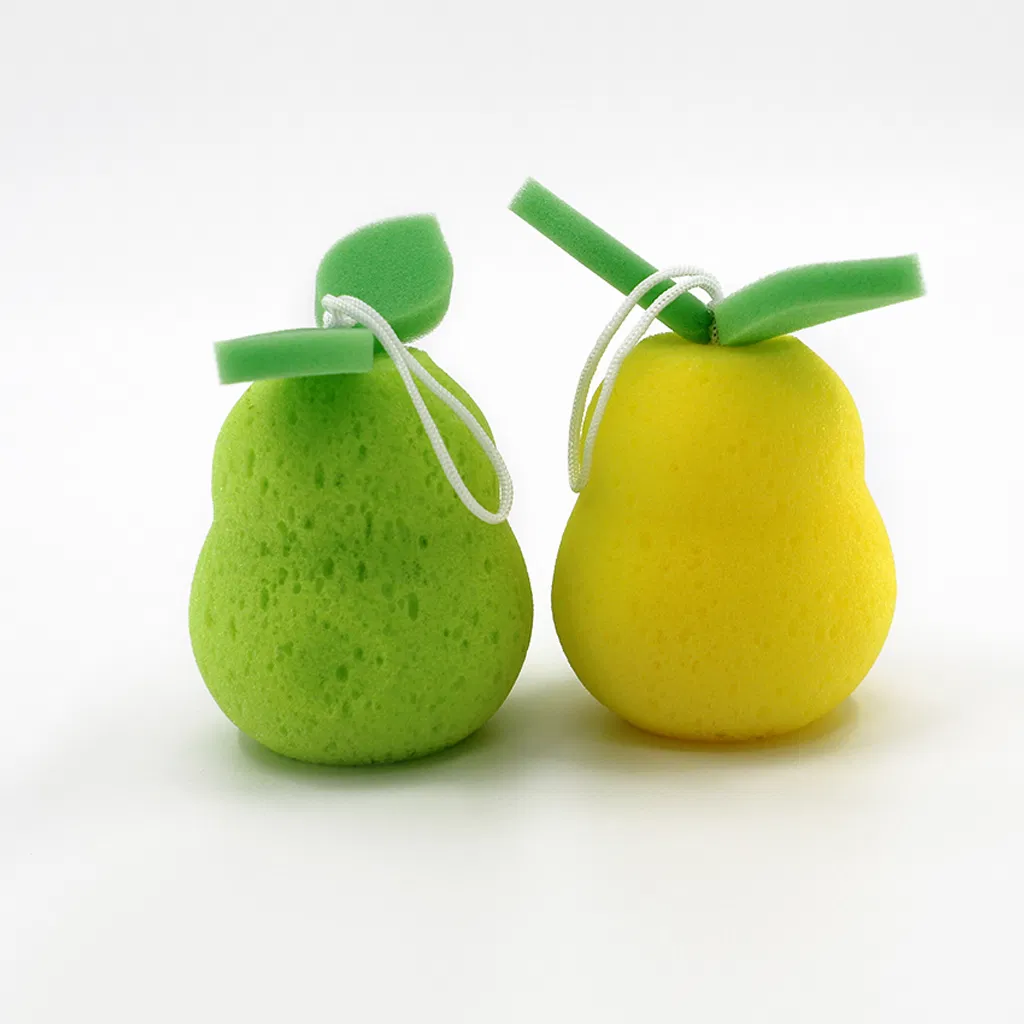 Beautiful and Lovely Fruit-Shaped Three-Dimensional Bath Sponge