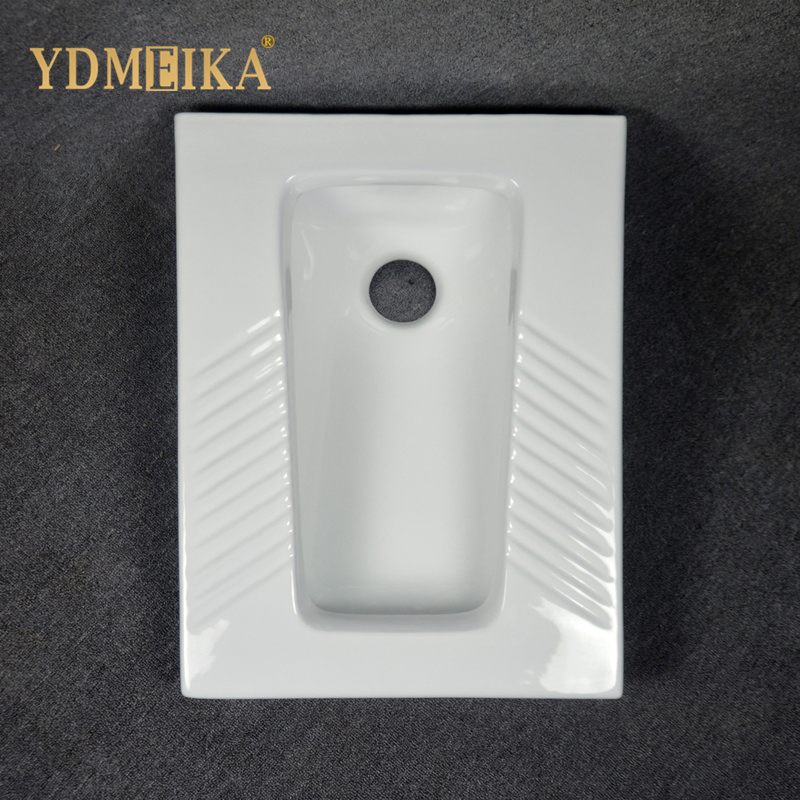 Medium to Large Scale One-Piece Molding High Temperature Firing Without S-Trap Ceramic Squatting Pan