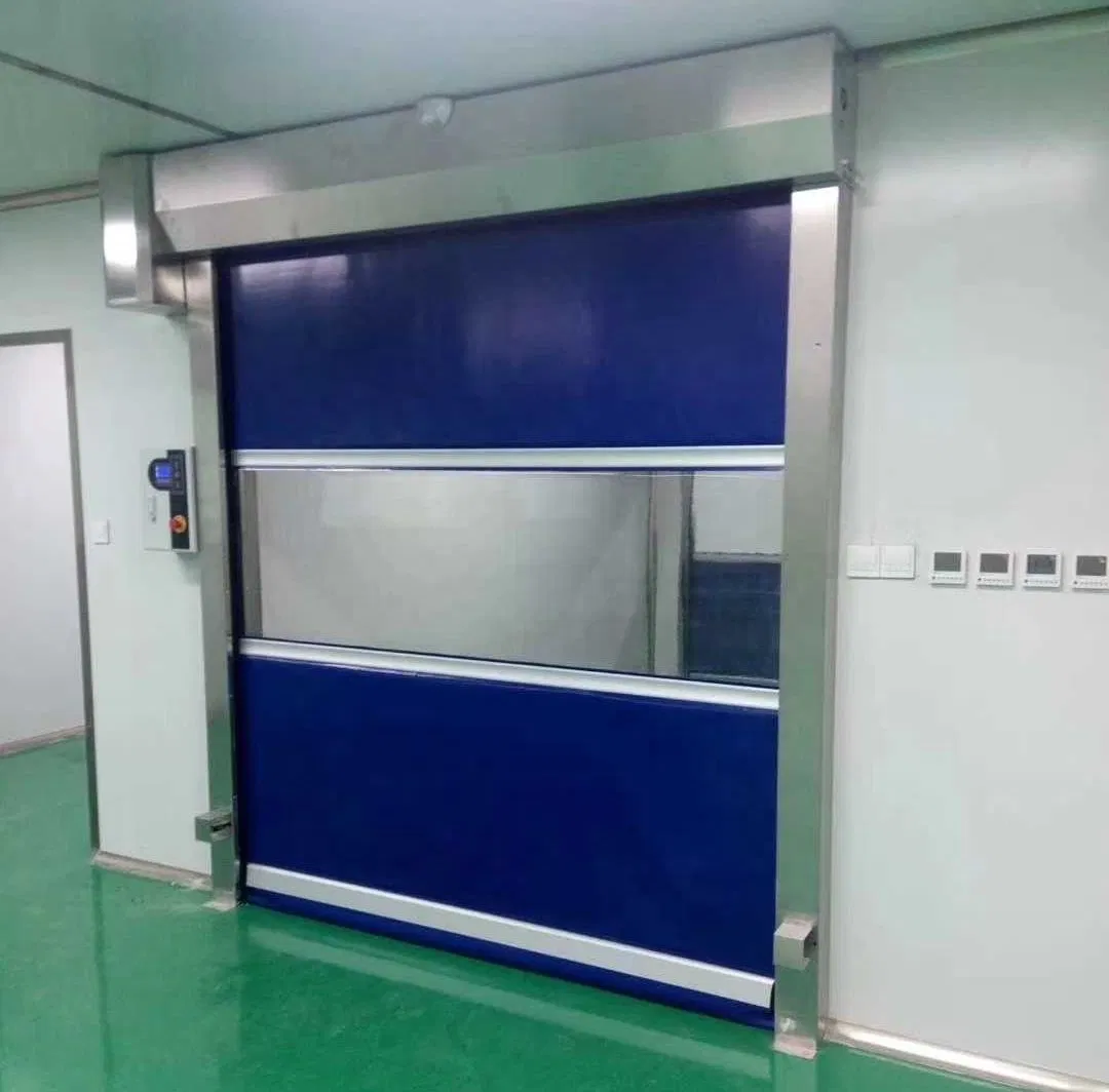 Light Steel Rolling up Door Automatic Windproof PVC Roller Shutter Garage Doors