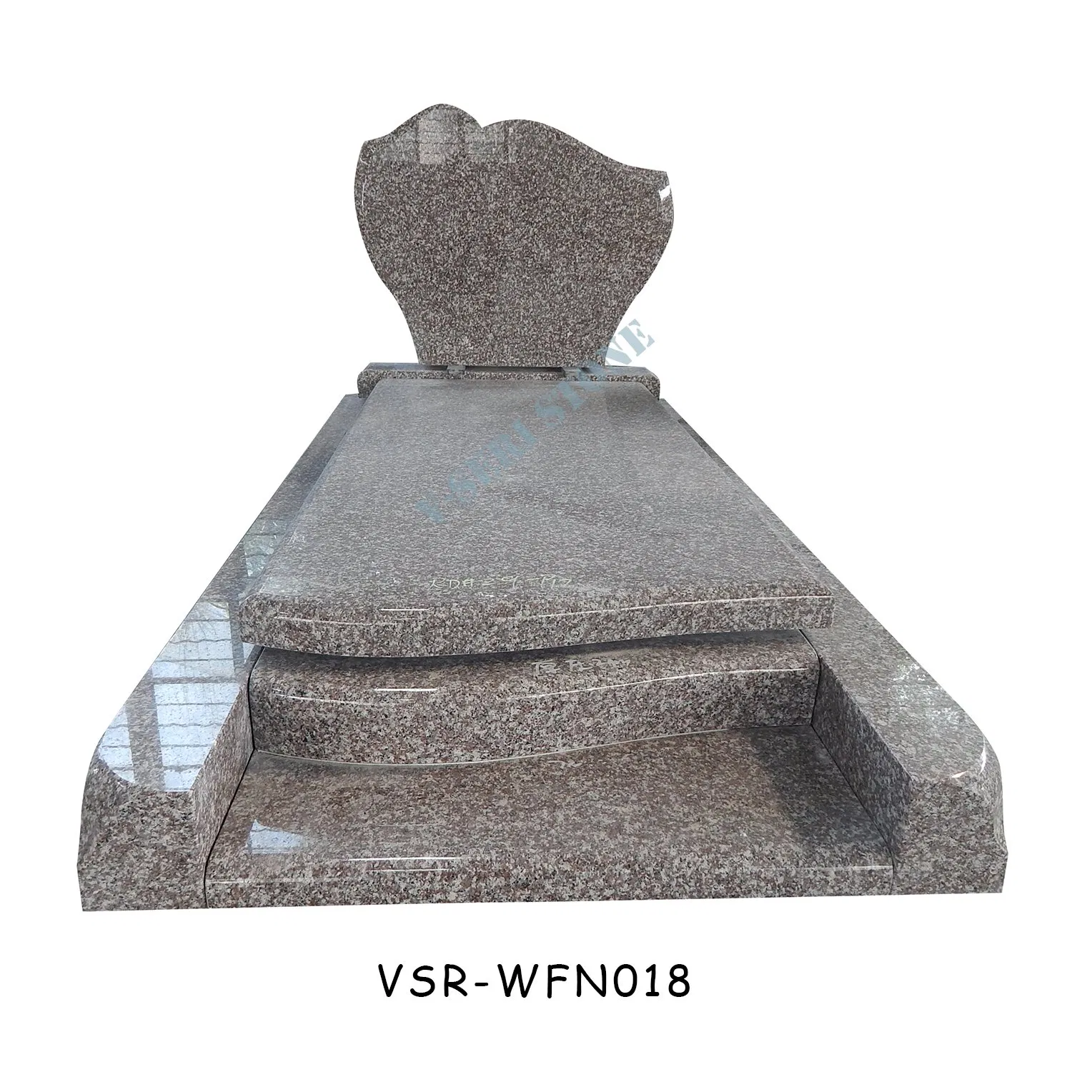 France Personalized Monument Granite Tombstone Heart Shaped Headstone