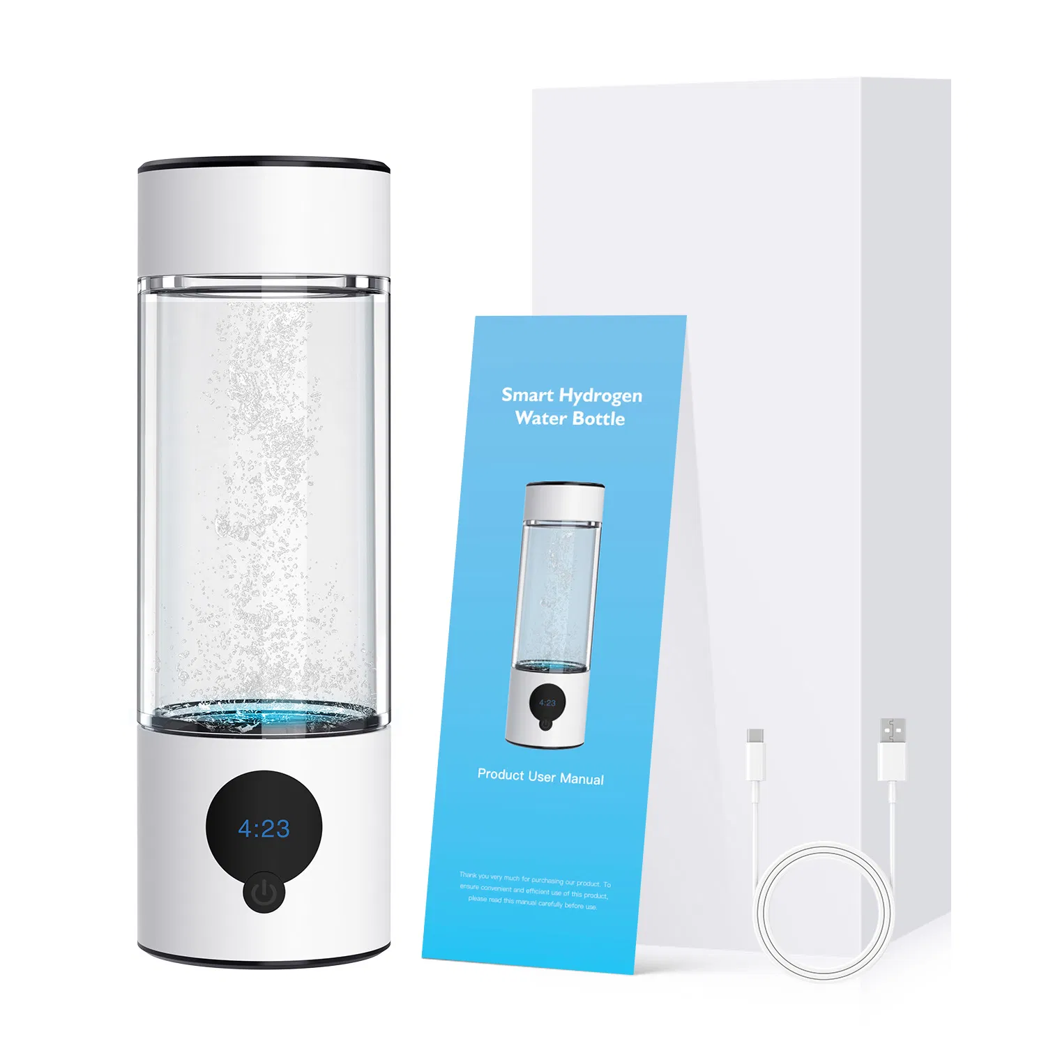 Suyzeko 390ml Spe Pem Technology Hydrogen Rich Water Bottle for Anti Aging
