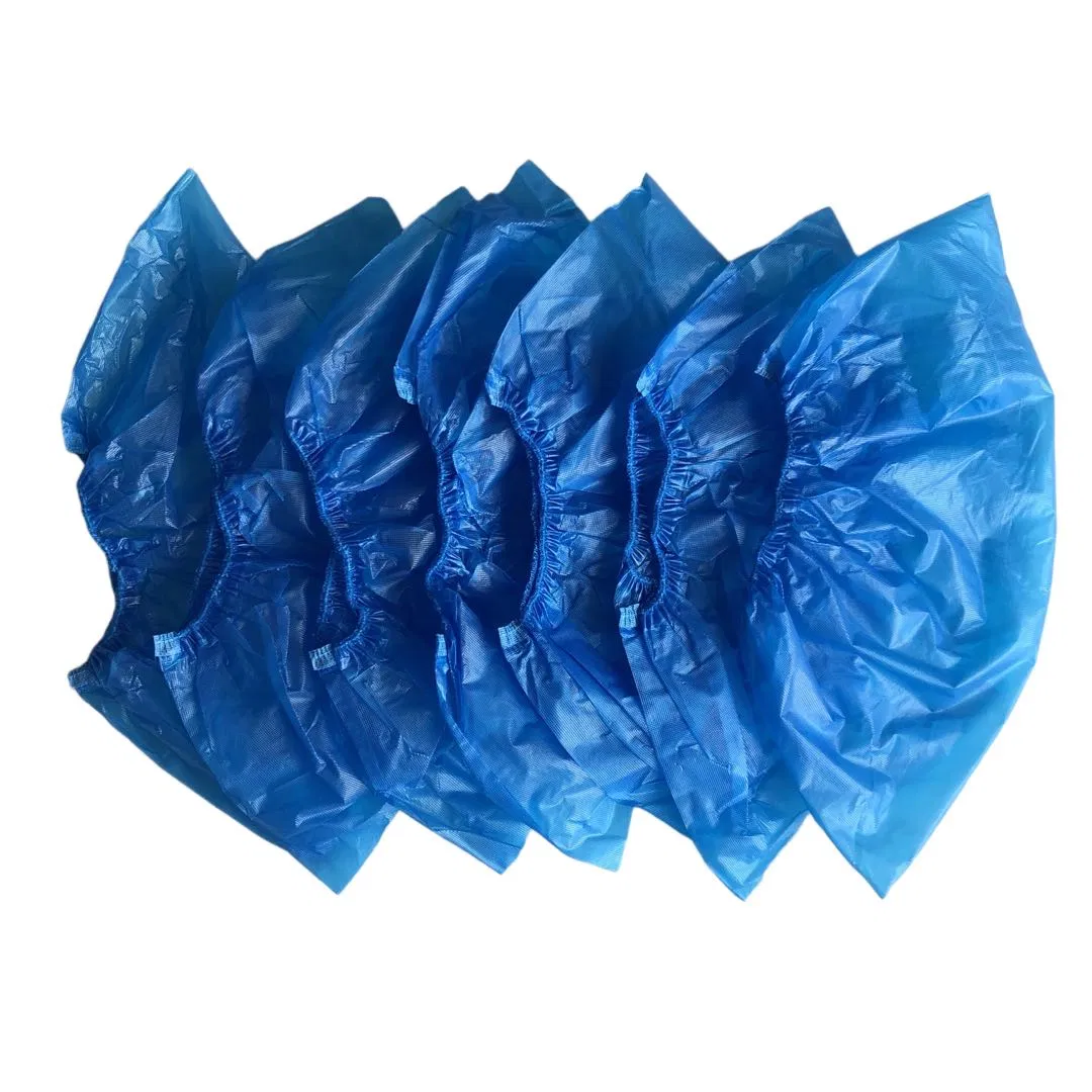 Blue Heavy Duty Hand Made CPE Shoe Cover
