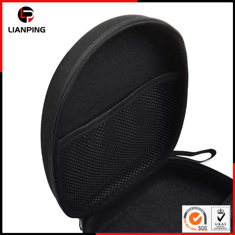 Protective Travel Carrying Hard EVA Headphone Case with Mesh Pocket