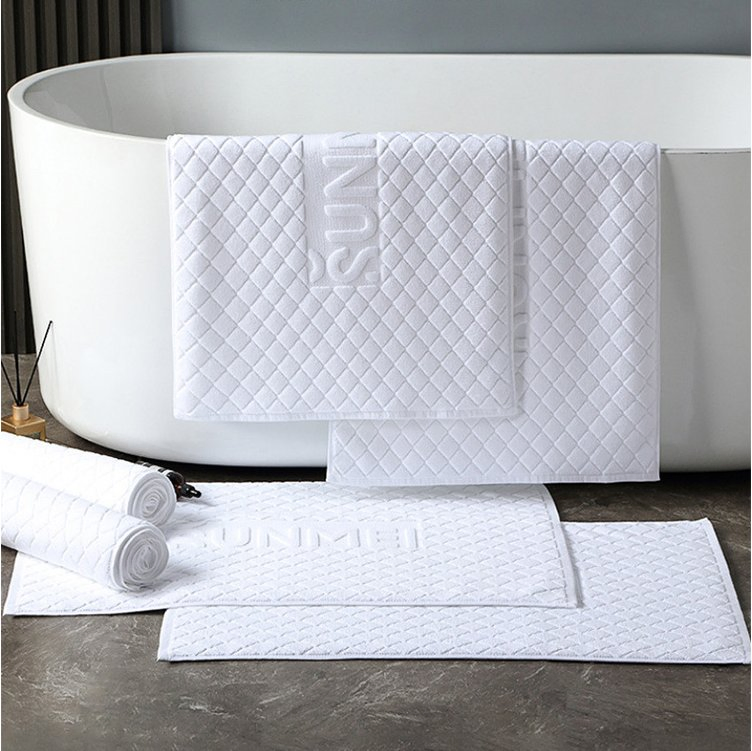 Floor Towel Pure Cotton Home Hotel Bathroom Mat Water Absorption Bathtub Towel