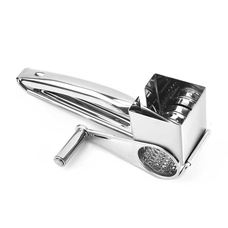 Stainless Steel Cheese Grater Hand Crank Rotary Cheese Grater