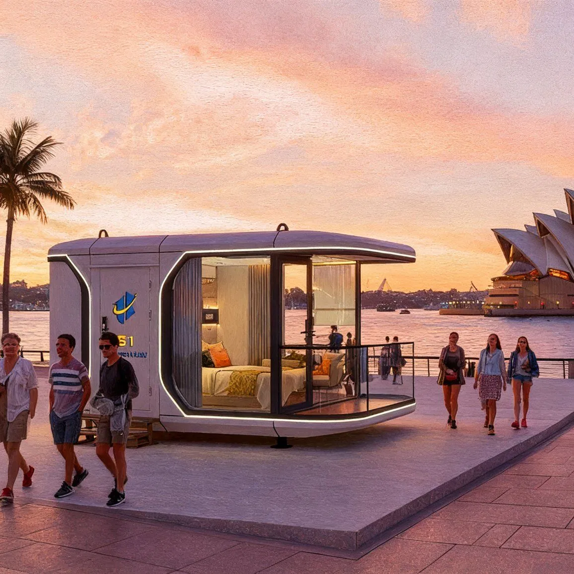 Modern Smart Modular Movable Oceanview Luxury Space Capsule House