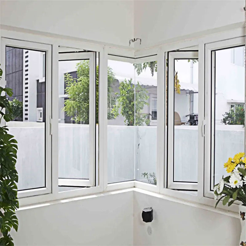 Factory Direct Sale UPVC Casement Window Vinyl Frame Windows